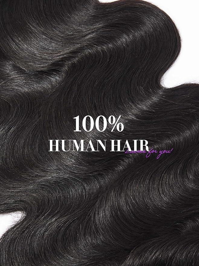 LUVME Invisible Clip in Hair Extensions,Body Wave 18 Inch 2 Pack 220g 12pcs Human Hair Invisible Clip ins Hair Extensions Natural Black Hair for Women