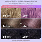 Hally Hair Color Cloud Hair Dye (Purple Avalanche) - Demi-Permanent Foam Hair Color for Women & Men - Mess-Free & Long-Lasting Hair Dye Kit, Hair Coloring Products Wash Out in 4-6 Weeks, Vegan