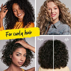 Marc Anthony Nourishing Curl Cream, Coconut Oil & Shea Butter - Anti-Frizz Biotin Detangling Cream to Enhance Curls, Defrizz, Hydrate & Adds Shine - Color Safe & Sulfate Free Styling Product