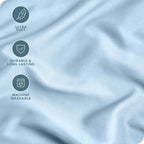 Bare Home Microfiber Pillow Cases - Standard/Queen Size Set of 2 - Cooling Pillowcases - Double Brushed - Light Blue Pillowcases 2 Pack - Easy Care (Standard Pillowcase Set of 2, Light Blue)