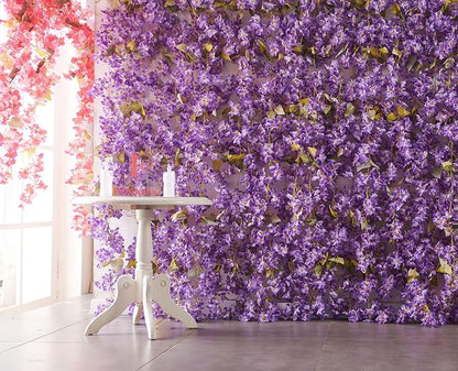 Artificial Flower Garland 2pcs 5.6ft Hydrangea Vine Decor, Hanging Faux - Image 2