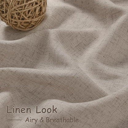 Ecru Linen Curtains 84 Inches Long - Image 4
