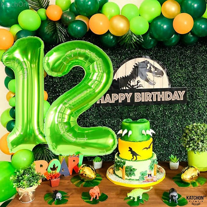 KatchOn Light Green 12 Balloon Number 40 Inch | Lime Green 12 Balloon, Happy - Image 6