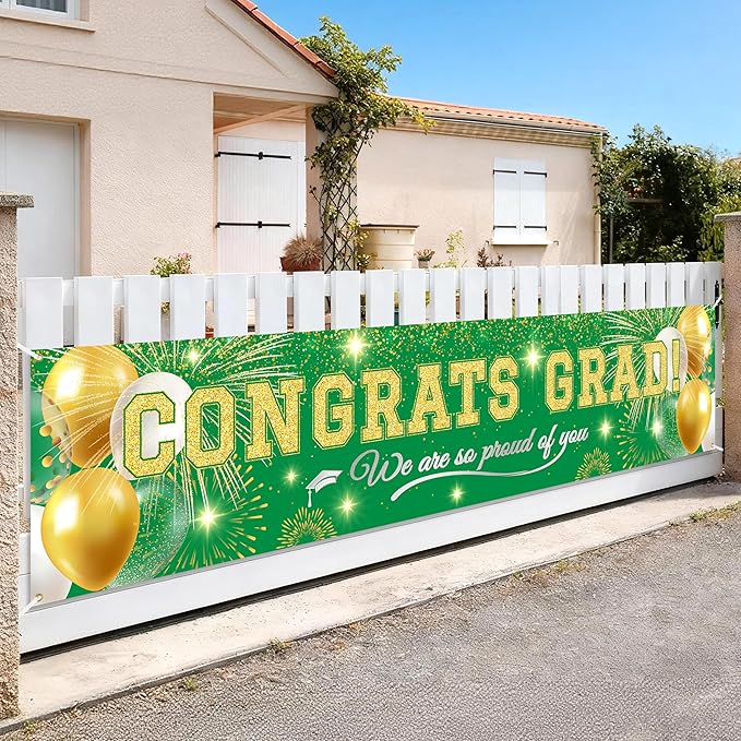 Class of 2026 Graduation Banner, Congrats Grad Yard Sign Outdoor Decoration by Unknown