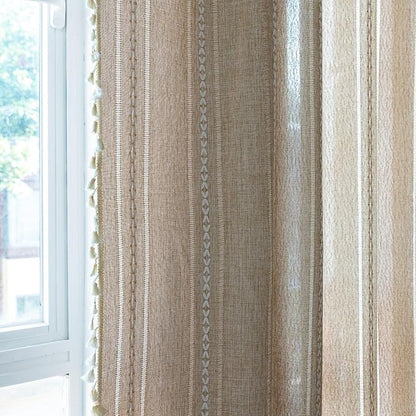 Sutuo Home Natural Boho Curtains 120 inch Extra Long - Image 3