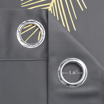 Dark Grey Blackout Curtains Energy Saving Light Blocking Curtains - Image 8