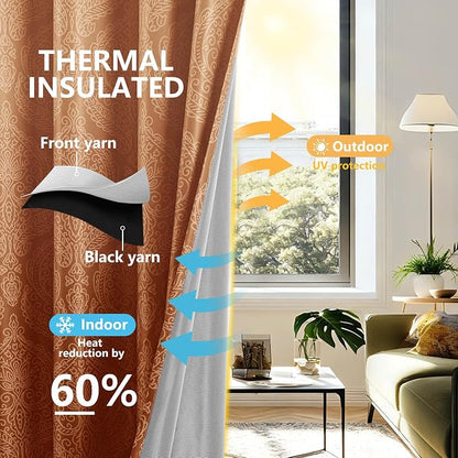 DWCN Full Blackout Curtains for Bedroom - Image 3