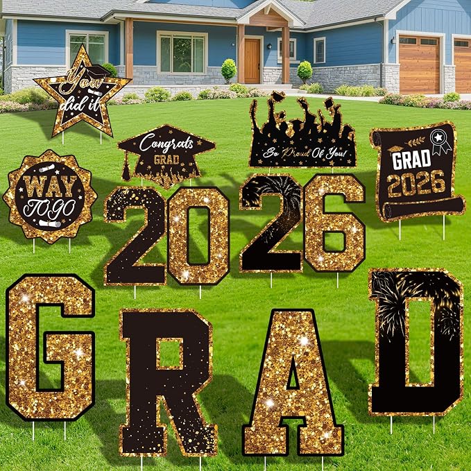 Graduation Yard Signs Class of 2026 Decorations, 2026 Sign - Image 6