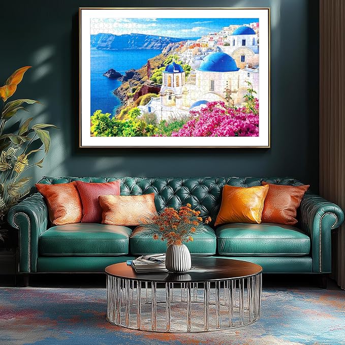 MINIWAN Santorini Greece Landscape Jigsaw Puzzle - Image 4