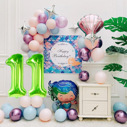 40 inch Number Balloon 0-9 Green Large Number 11 Balloons, Digital Balloons - Image 2