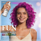 Temporary Hair Color Spray | 150ml Instant Hair Spray for Adults & Kids | Washable & Non-Sticky, Gentle Formula, Pink | Halloween, Cosplay, Costume Party, Festivals