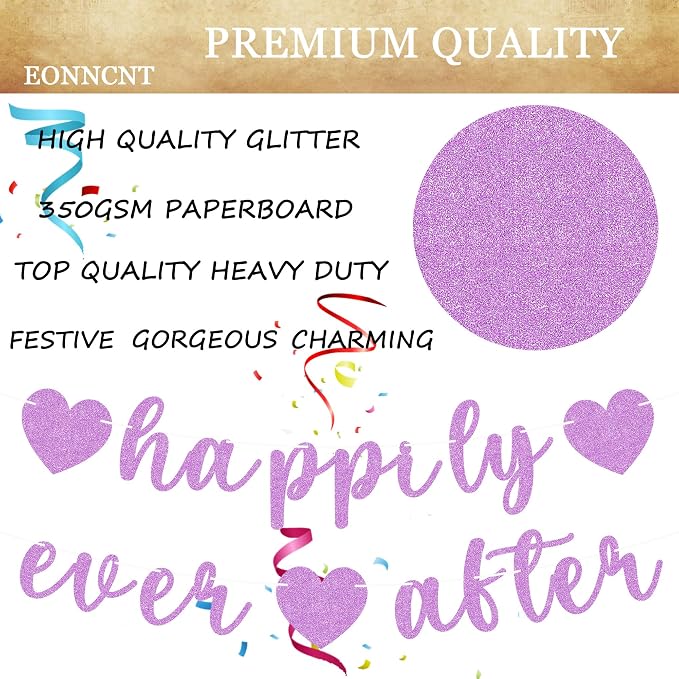 Pre-Strung Happily Ever After Banner - Image 7