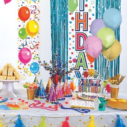 Beistle Metallic Wrapped Balloon Weight – 6 Pack, Turquoise Balloon Centerpiece - Image 5