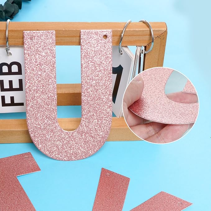 DIY Banner Kit with Letters Glitter Banner Letters Customizable Birthday - Image 4