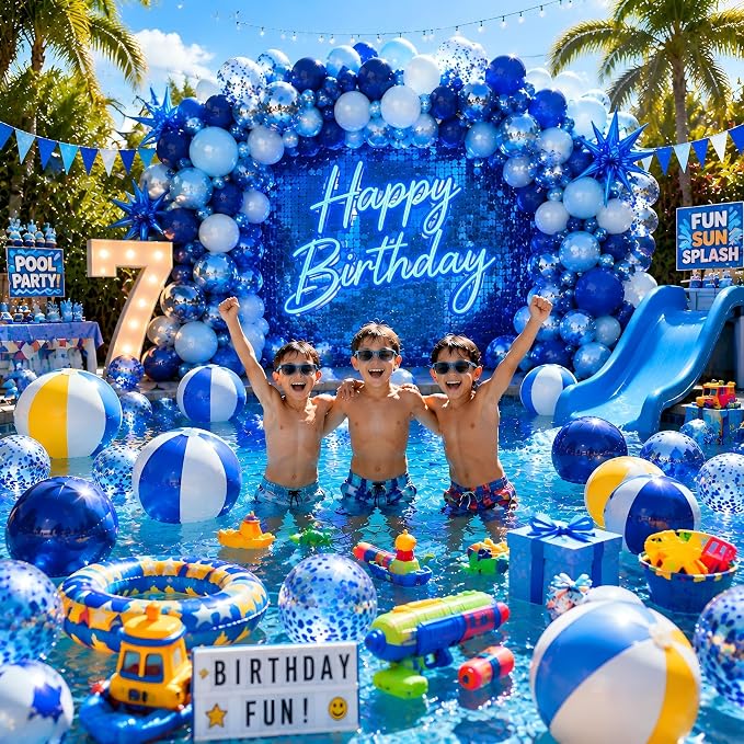 Blue Balloon Arch Kit Garland - Image 4