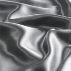 BEDELITE Satin Body Pillow Cover 2 Pack, Super Soft and Cooling Body Pillow Pillowcase for Hair and Skin, Breathable Silky Full Long Pillowcase Cover(20"x54", Dark Grey)