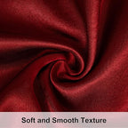 NTBAY 12 Pack Satin Standard Pillowcases for Hair and Skin, Luxurious and Silky Pillow Cases with Envelope Closure, 20 x 26 Inches, Wine Red