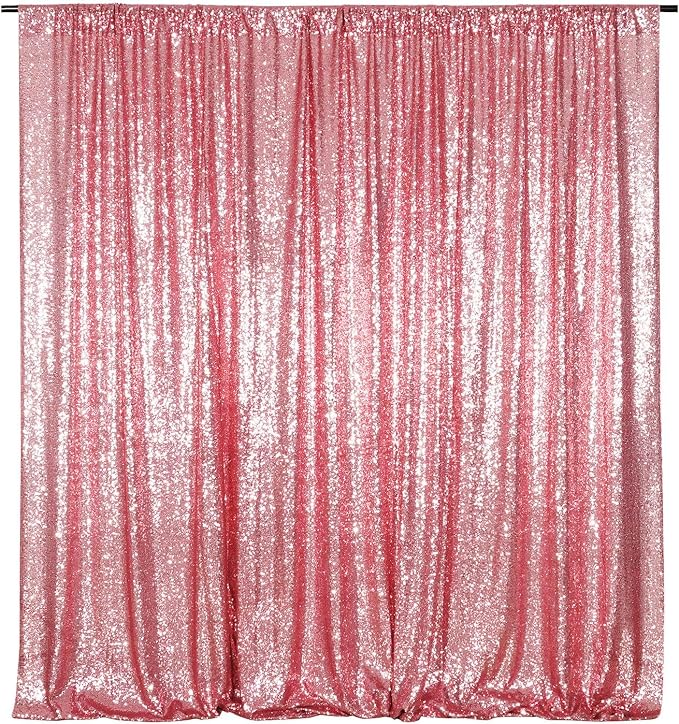 Poise3EHome 10FT x 10FT Sequin Photography Backdrop Curtain by Poise3EHome