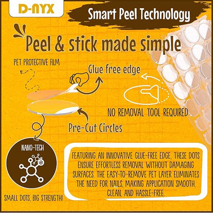 Double Sided Tape Adhesive Dots Stickers 280, 550 or 700 Pack Removable Putty - Image 2