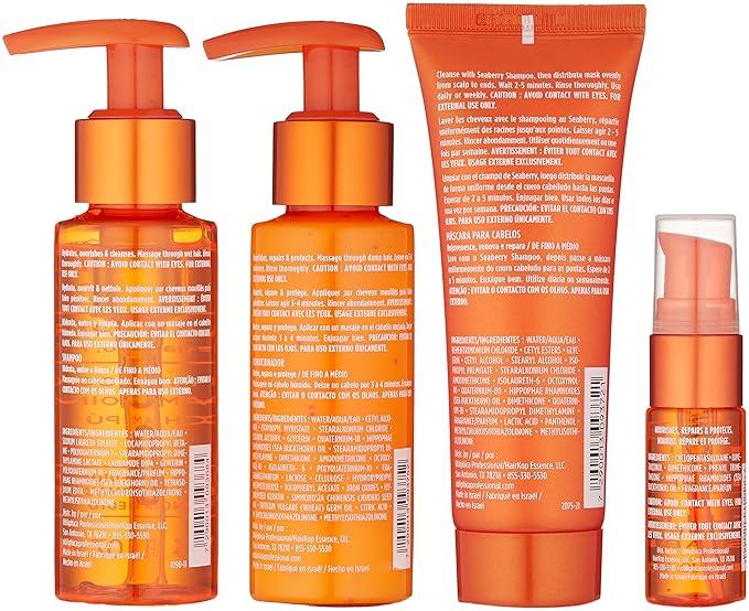 Obliphica Seaberry Fine to Medium Travel Kit - Elevate Your Hair Care On the Go