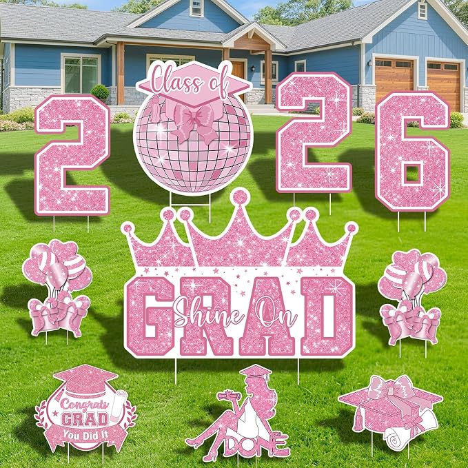 Graduation Yard Sign Class of 2026 Decorations by Govpy