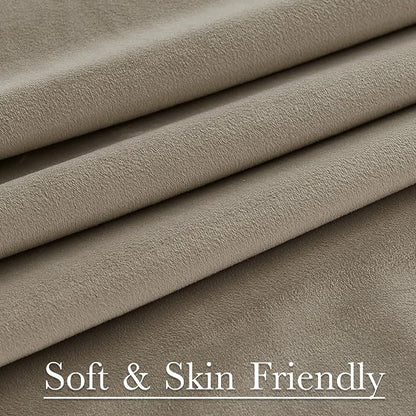 Camel Beige Sliding Door Curtains - Image 7
