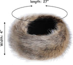 sy soul young Faux Fur Headband with Elastic for Women's Winter Earwarmer Earmuff
