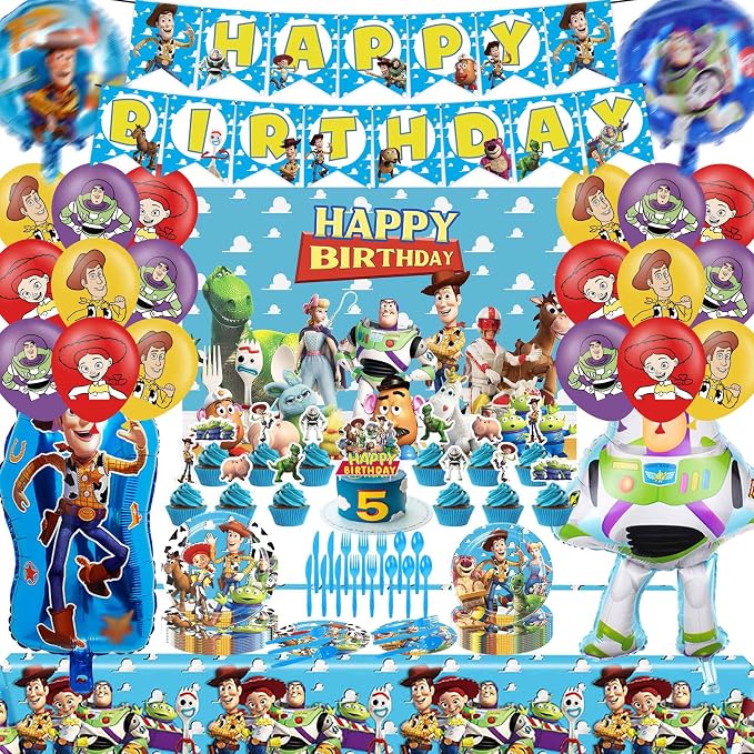 Cartoon Birthday Party Decorations, Cartoon Themed Party Supplies | Latex by Signreen