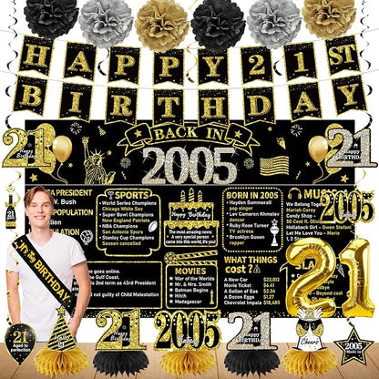 Zirtorei 21st Birthday Decorations by Zirtorei