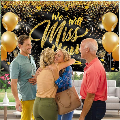 We Will Miss You Banner - 5ft x 3ft - Farewell & Graduation Party Decoration - - Image 4