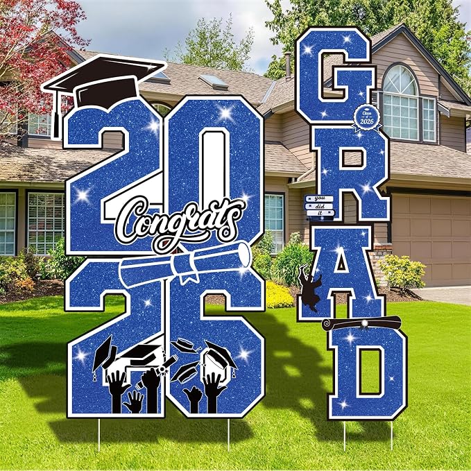 Graduation Yard Sign Class of 2026 Decorations by Govpy