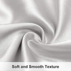 NTBAY 12 Pack Satin King Pillowcases for Hair and Skin, Luxurious and Silky Pillow Cases with Envelope Closure, 20 x 36 Inches, Silver Grey
