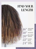 LUVME Kinky Curly Seamless Clip in Hair Extensions, 20 Inch 135g 7pcs #2/27 Hair Extensions Clip in Human Hair Invisible PU Skin Weft Natural Remy Human Hair
