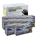 Adenna Dark Light Bulk Disposable Nitrile Gloves – 9 Mil, Heavy Duty Work Rubber Glove with Textured Grip, Non-Latex & Powder Free, Case of 1000, Large, Black