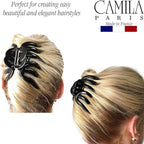 Camila Paris AD719 French Octopus Hair Clip, Large Hair Clips for Thick Hair, Girls Big Hair Claw Clip for Long Hair, Durable Jaw Hair Clips for Women for Thick Hair Strong No-Slip Grip Made in France