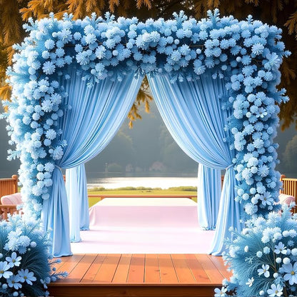 Asee'm Blue Backdrop Curtains Drapes - Image 4