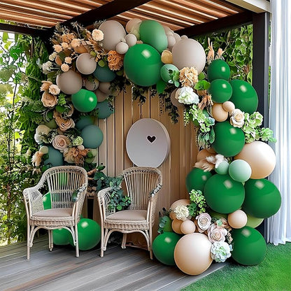 Dark Green Balloons 100 Pack 12 Inch Forest Green Extra Thick Latex Party - Image 6
