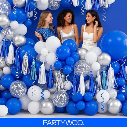 PartyWoo Dark Blue Balloons, Party Decorations, Wedding Decorations - Image 5