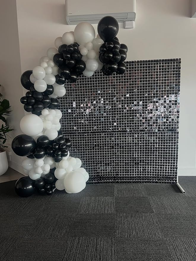 Black and White Latex Balloons, Birthday Party Decorations - Image 5