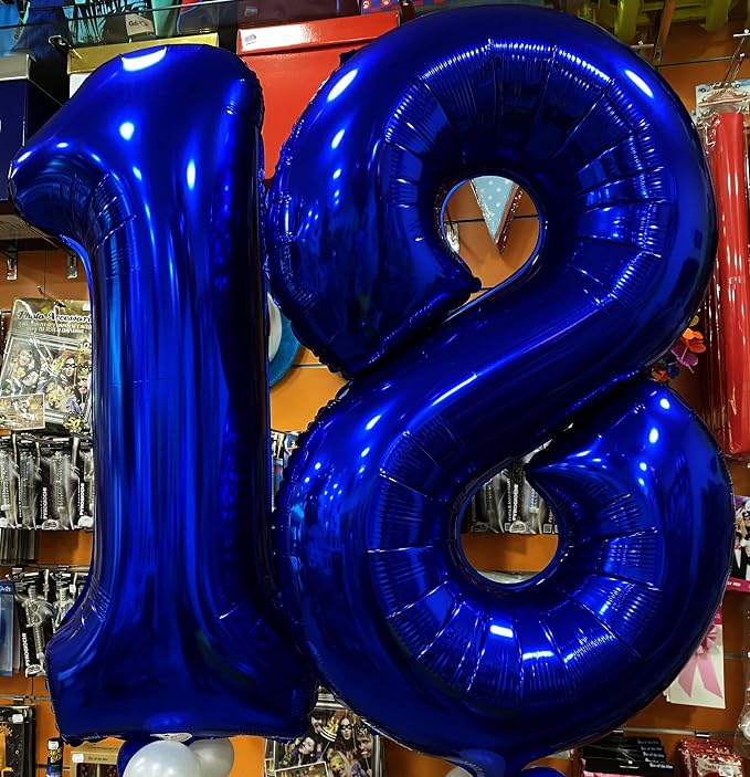 Night Blue Number 1 Balloon 40 inch, 1st Birthday Party Balloons Decorations | - Image 5
