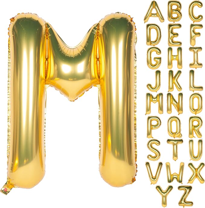 Letter Balloons 40 Inch Giant Jumbo Helium Foil Mylar Gold M | by Exquisitehighqualitypartydecorationstomeetyoureveryneed%EF%BC%81