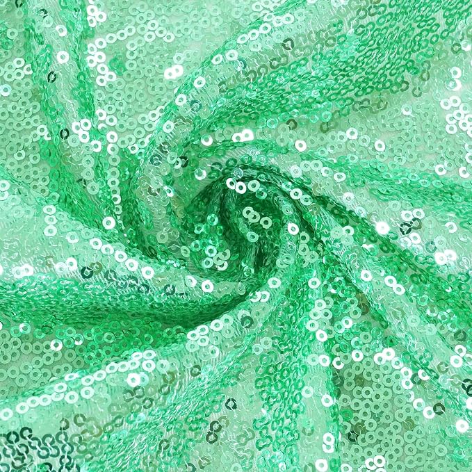 Eternal Beauty Mint Green 3mm Sequin Backdrop 10x10 Ft - Image 7