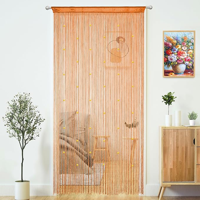 Beaded Curtain Door String Curtains by MakeLifeColorfulandSimple