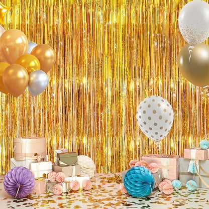 2Pack Gold Party Streamers, Baby Shower, Photo Booth Props - Image 7