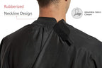 Salon Hair Cutting Cape with Soft Silicon Neck Collar, Professional Anti-static Barber Cape