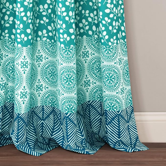 Lush Decor Bohemian Stripe Window Curtain Panels - Image 4