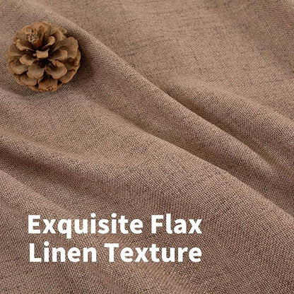 YoungsTex Linen Curtains 90 Inch Length, Light Filtering Drapes - Image 4