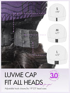 LUVME HAIR Loose Real 100% Wave Bob Human Hair Short Wigs Glueless Pre Cut Plucked Hd Lace Wig Ready To Go Natural Color Bleached Knots Side Part Black Wigs 16 Inches