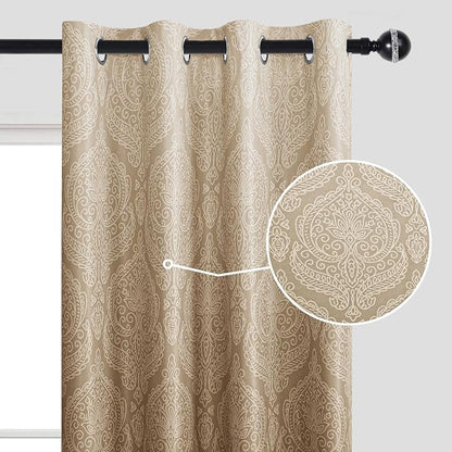 DWCN Taupe Blackout Curtains for Bedroom 54 Inch Long - Image 6