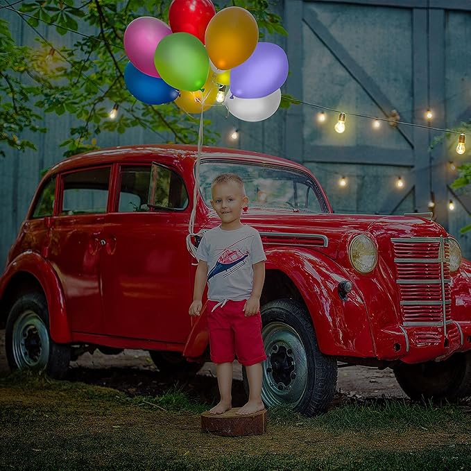 Light Up Balloons, 32 Pack, 8 Colors, Flashing LED Balloons | Glow in the dark - Image 5